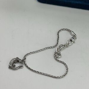 Brighton Silver Plated Bracelet with Alligator Charm